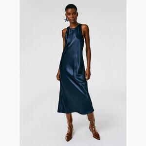 NWT-DKNY  Elegant Blue Maxi Dress Size P